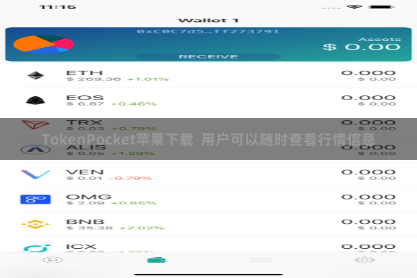 TokenPocket苹果下载  用户可以随时查看行情信息